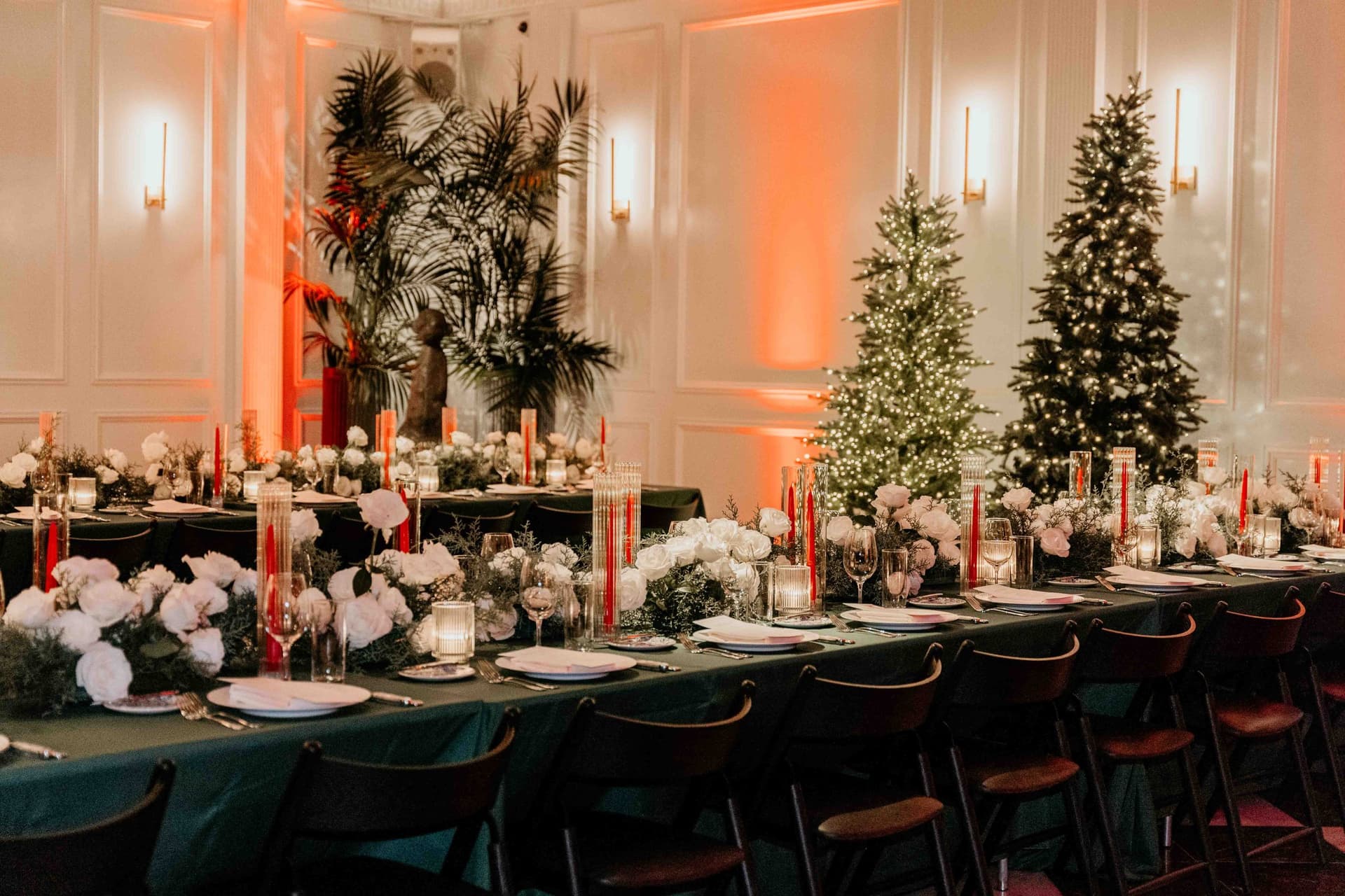A corporate holiday party at Salon 61 in River North.